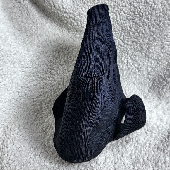 Vintage 1940’s/50’s Mardane Corde Dark Navy scalloped wristlet purse/bag, EUC - Picture 6 of 9